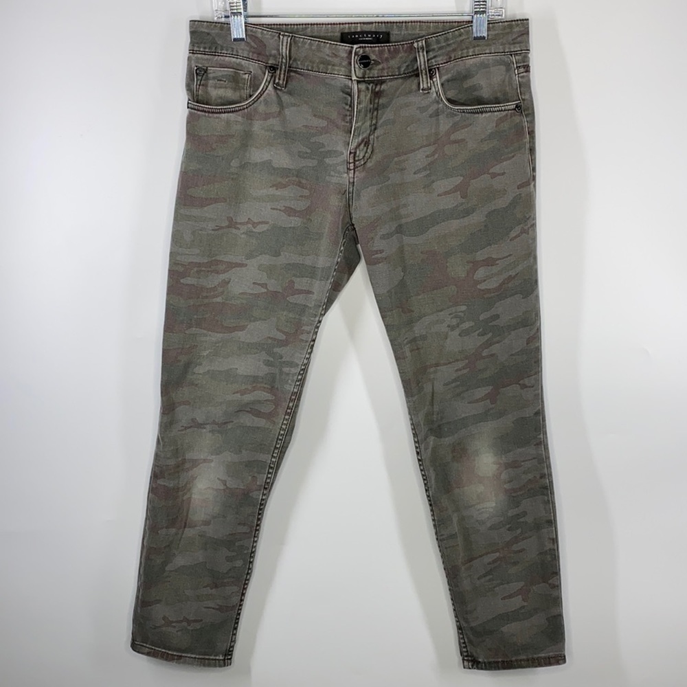 Sanctuary Camo Skinny Crop Pants